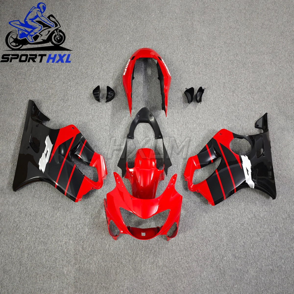 The ABS Fairings For Honda CBR 600 f4 1999 2000 99 00 Red black cbr600 Injection mold fairing kit