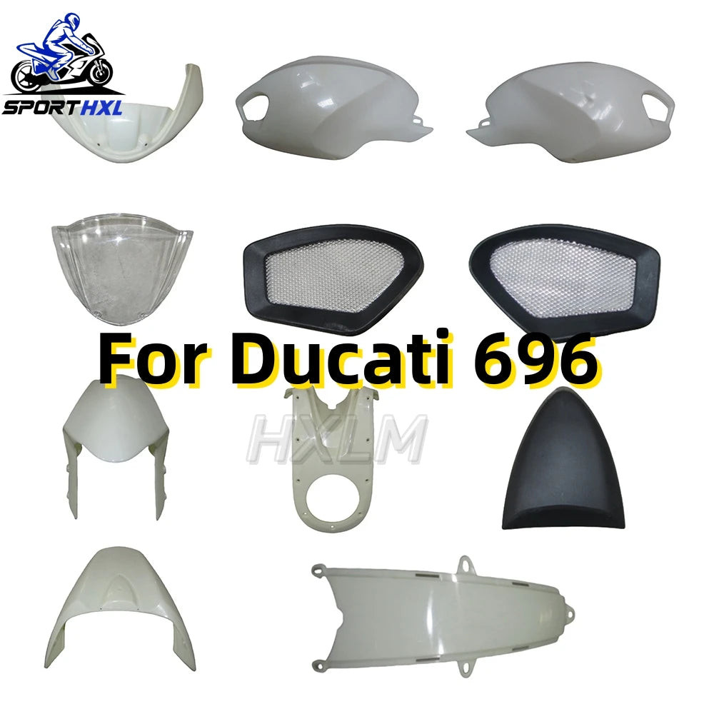 Motorcycle Fairings Kit Fit For Monster 696 796 795 1000 2009 2010 2011 2012-2015 Bodywork Set ABS Injection New Pearl