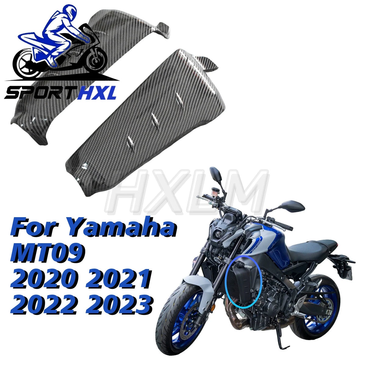 Side ABS Injection For Yamaha MT09 2020-2023 Side Radiator 2021 Pipe Plastic Molded Parts 2022
