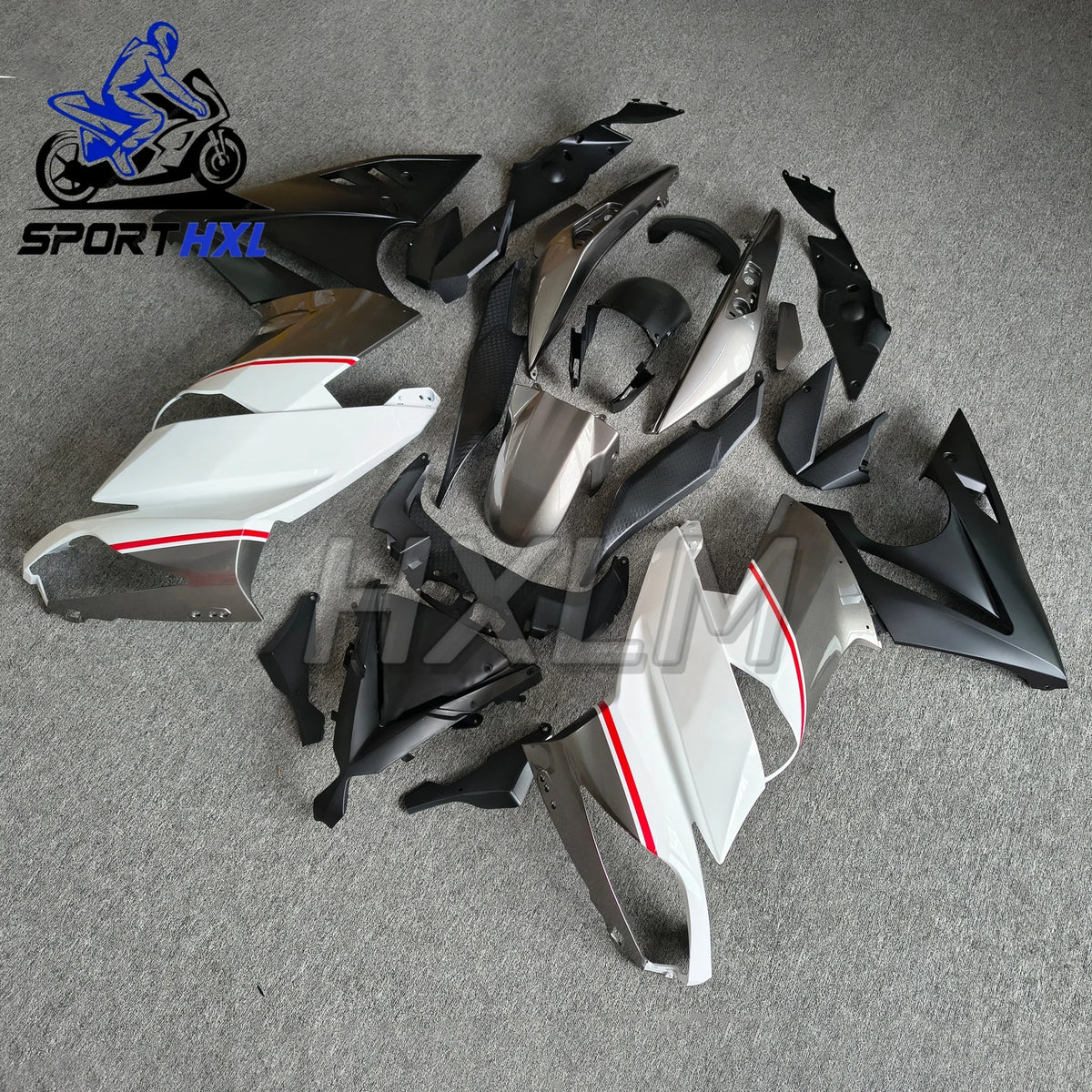 The Motorcycle Fairing Kit is Suitable For Ninja 650 2009 2010 2011 ER4F ER6F 09 10 11 Fairing Black Gray Motorcycle Housing