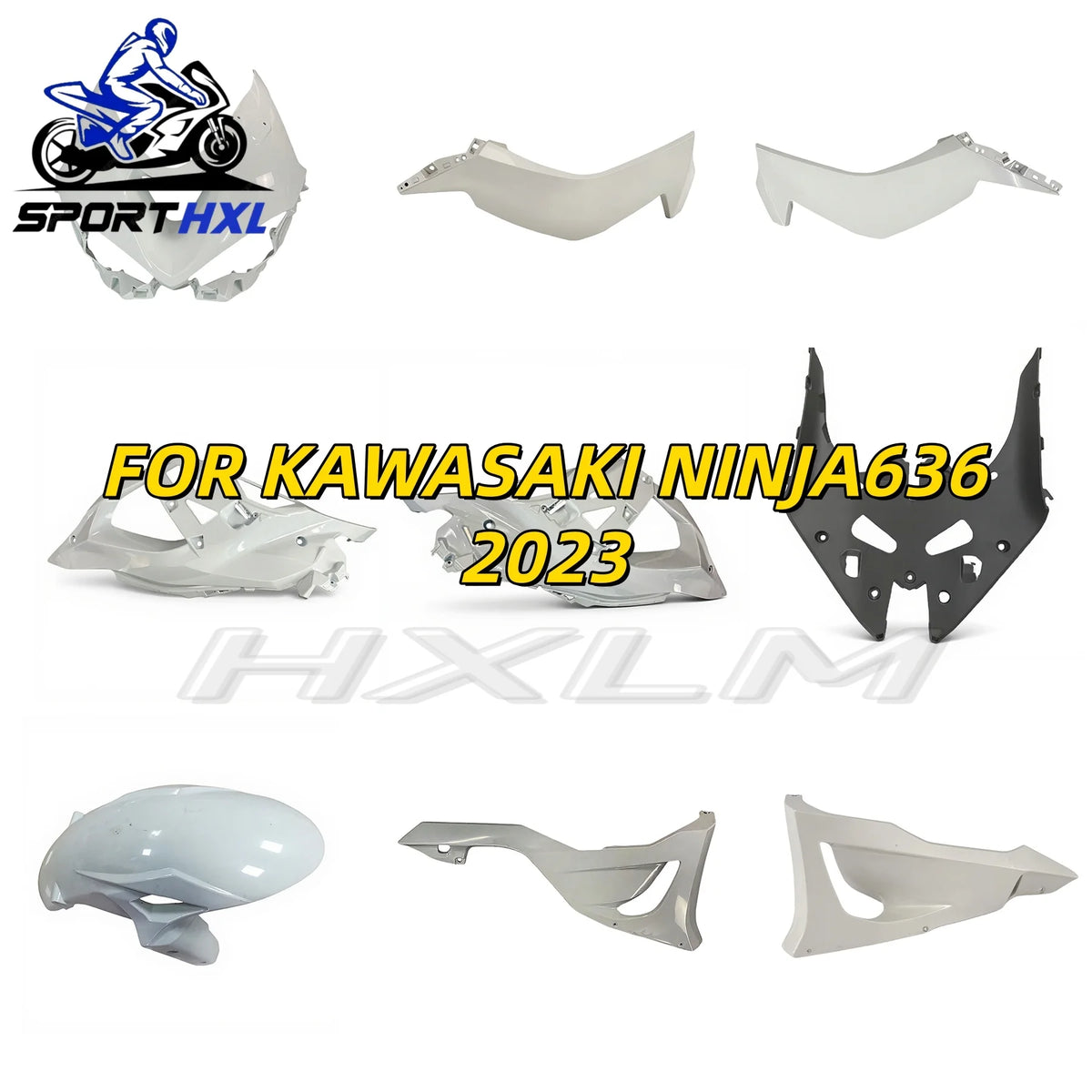 For KAWASAKI ZX6R 636 2022 2023 Fender Fuel Tank Side Panel Frame Cover Fairing Kit Dry Carbon Fiber Motorcycle Accessories