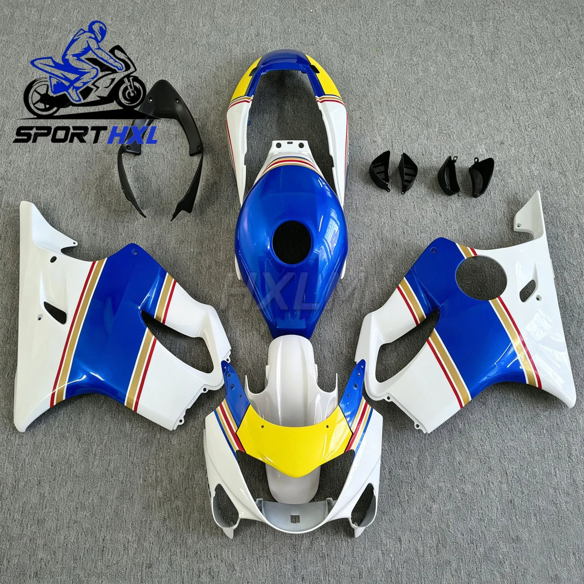 ABS Injection Yellow Blue Full Fairings For CBR600 F4 1999 2000 Complete Motorcycle Fairing Kit Customizable Paint
