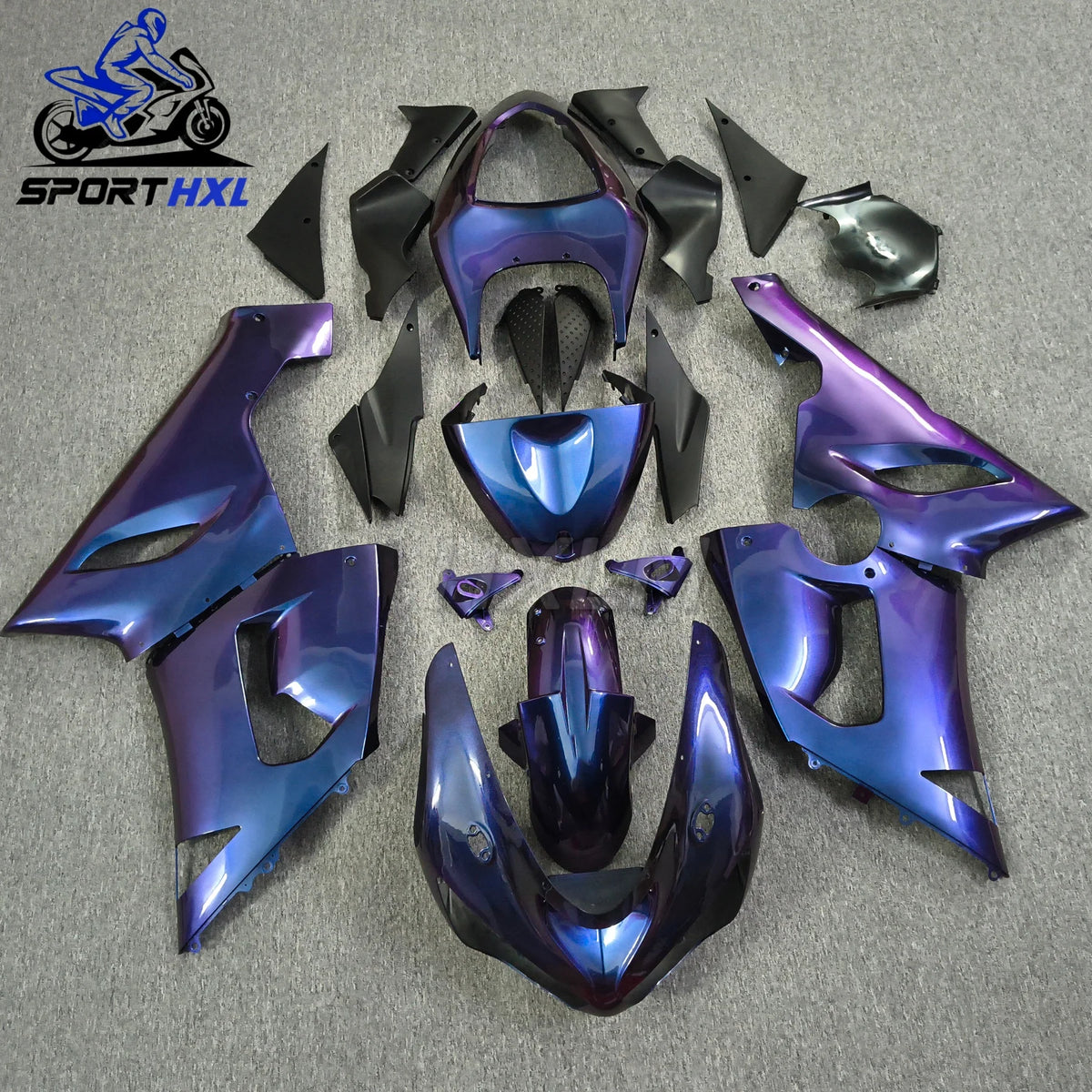 The ABS Motorcycle full Fairing Kit Fit For KAWASAKI ZX-6R ZX6R 636 2005 2006 05 06 Custom Fairings Kits Bodywork Shell set