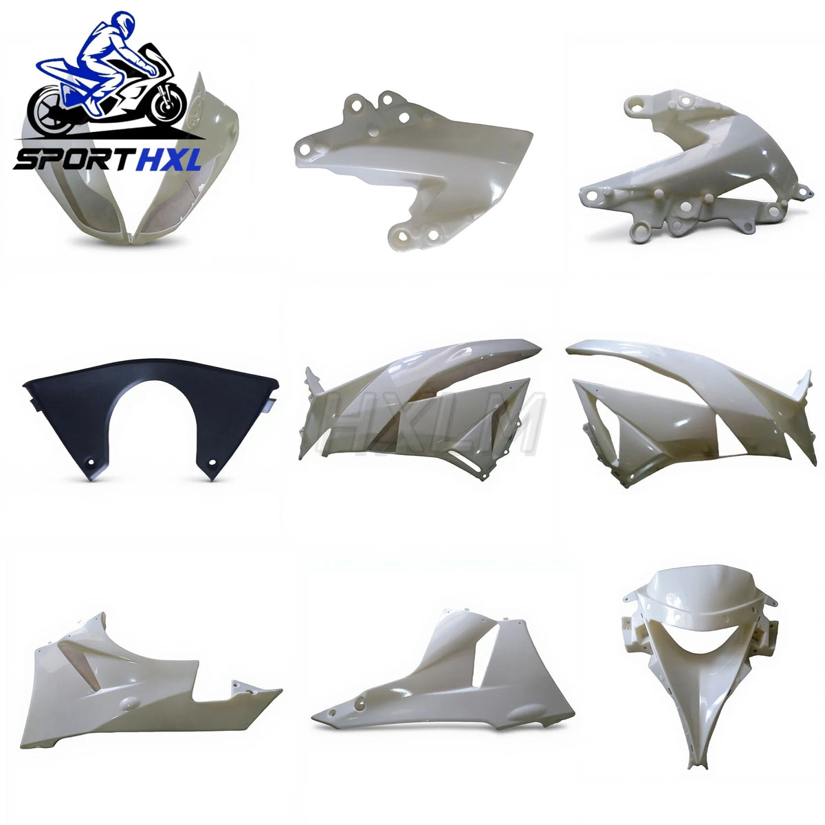 Motorcycle Left Right Side Trim Inner Cover Infill Fairing Fit For Kawasaki Ninja 636 2009