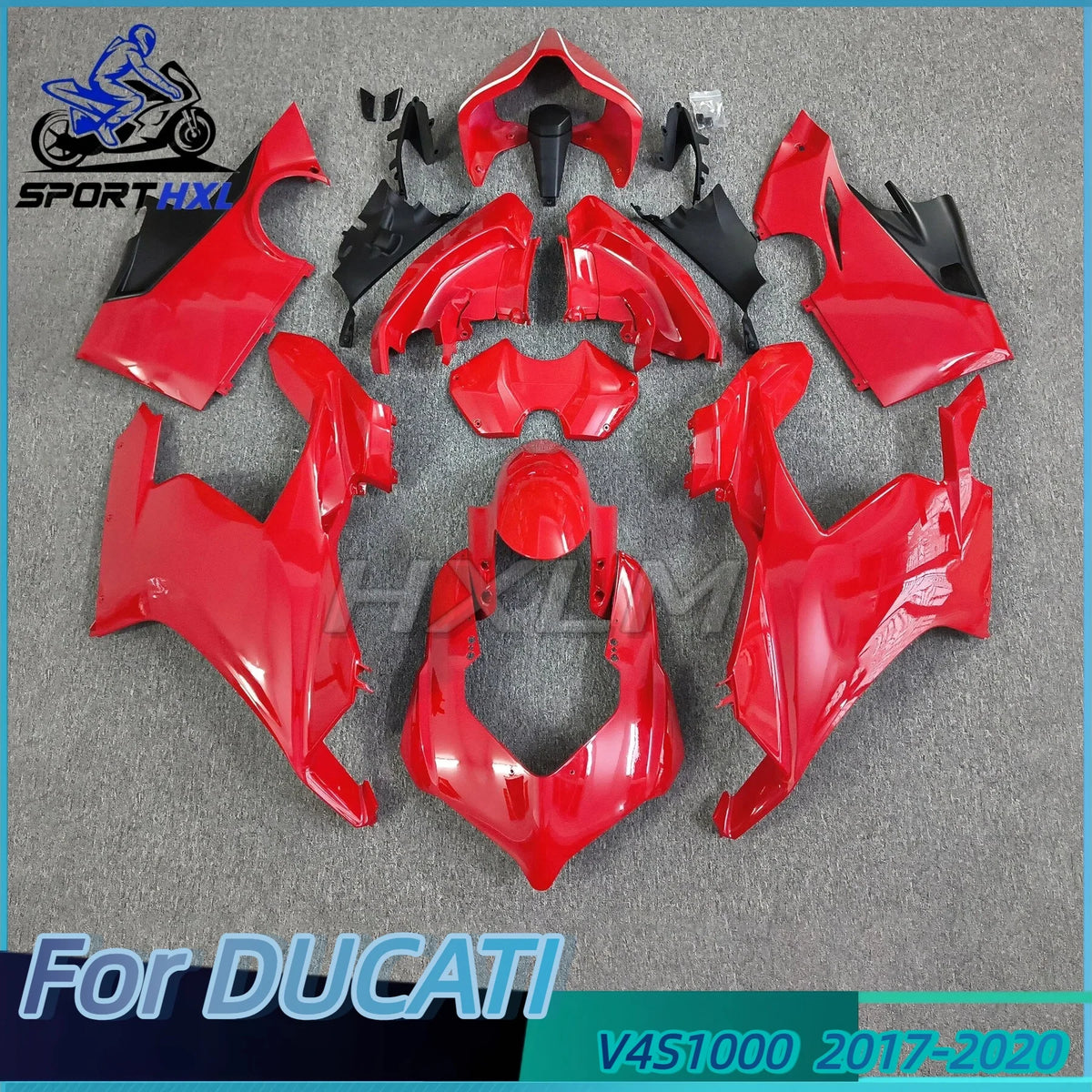 For DUCATI Panigale V4 V4S SP2 2017-2020 Carbon Painted Motorcycle Body & Frame Covers Full Fairing Kits Modified Plain Red