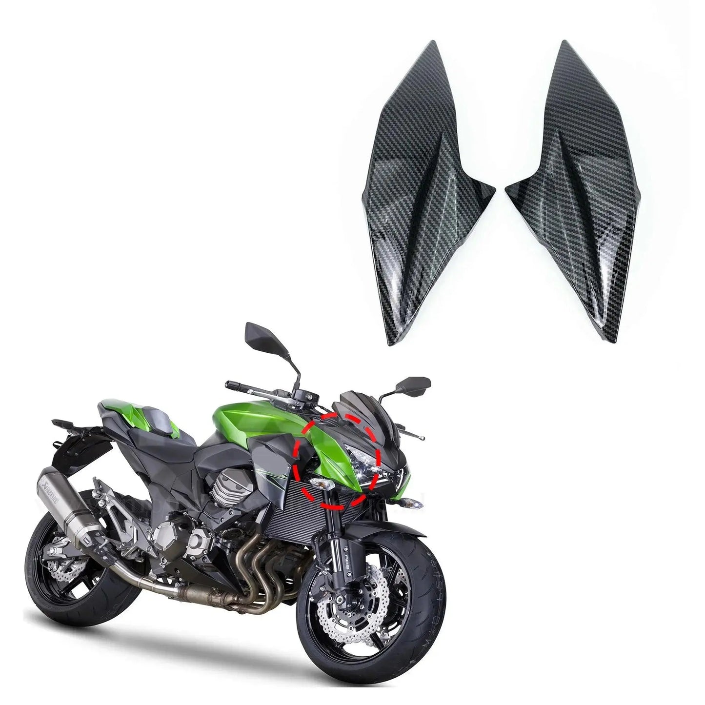 Upper Nose Fairing Headlight Holder Cover Motorcycle Injection Fairing For Kawasaki Z800 2013 2014 - 2016 Z 800 Front Head Cowl HXLMOTOR