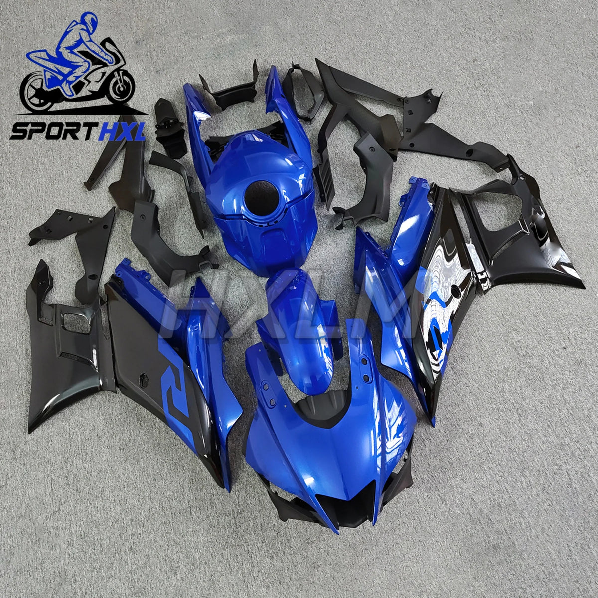 Dark Blue Black Motorcycle ABS Injection Fairing kit Fit For Yamaha YZF R25 2019 2020 2021 2022 2023 2024 YZF R3 19-24