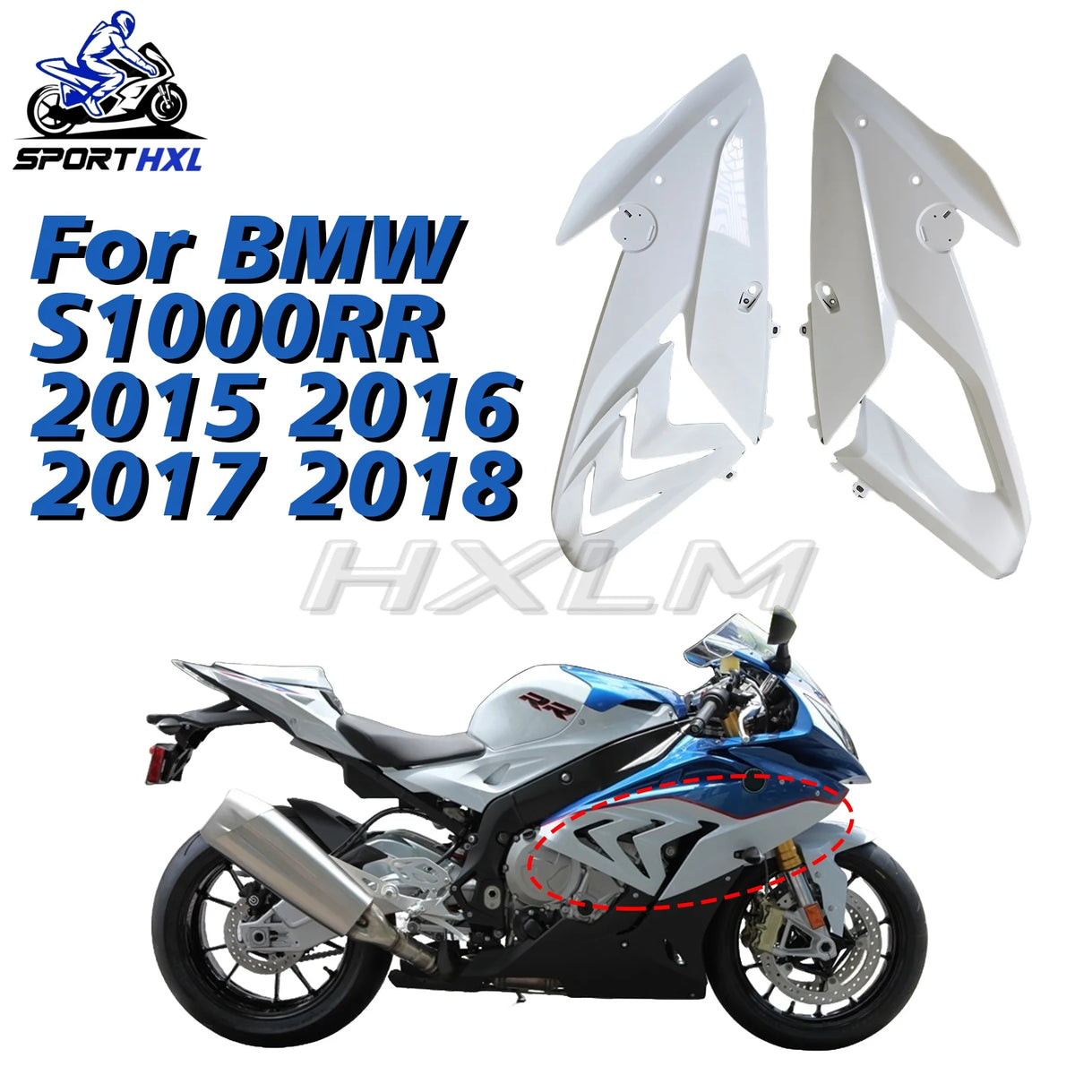 ABS Front Upper Side Panel Cover Shield Cover Gas Fuel Tank Side Panel Fairing For BMW S1000RR S1000 RR S 1000RR 2015