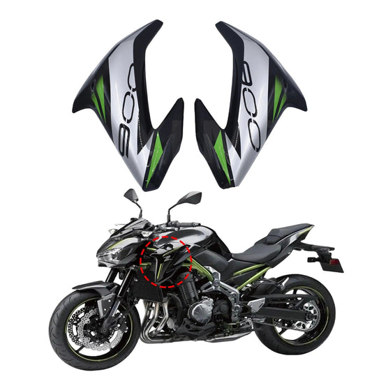 For Kawasaki Z900 2017 - 2019 17 18 19 Motorcycle Carbon Fiber Look Color Gas Tank Side Trim Insert Cover Panel Fairing Kit HXLMOTOR