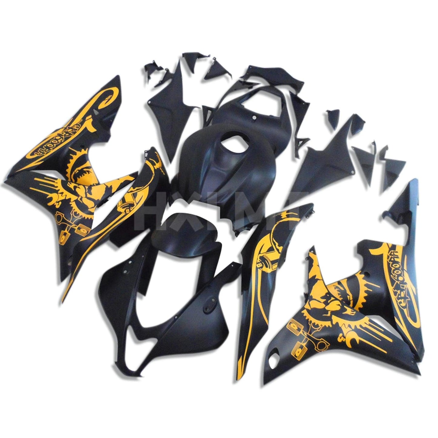 Fairings For HONDA CBR 600 RR 2007 2008 Bodywork Kits Green Yellow Black cbr600rr 07 08 CBR 600RR Injection Fairing Kit HXLMOTOR