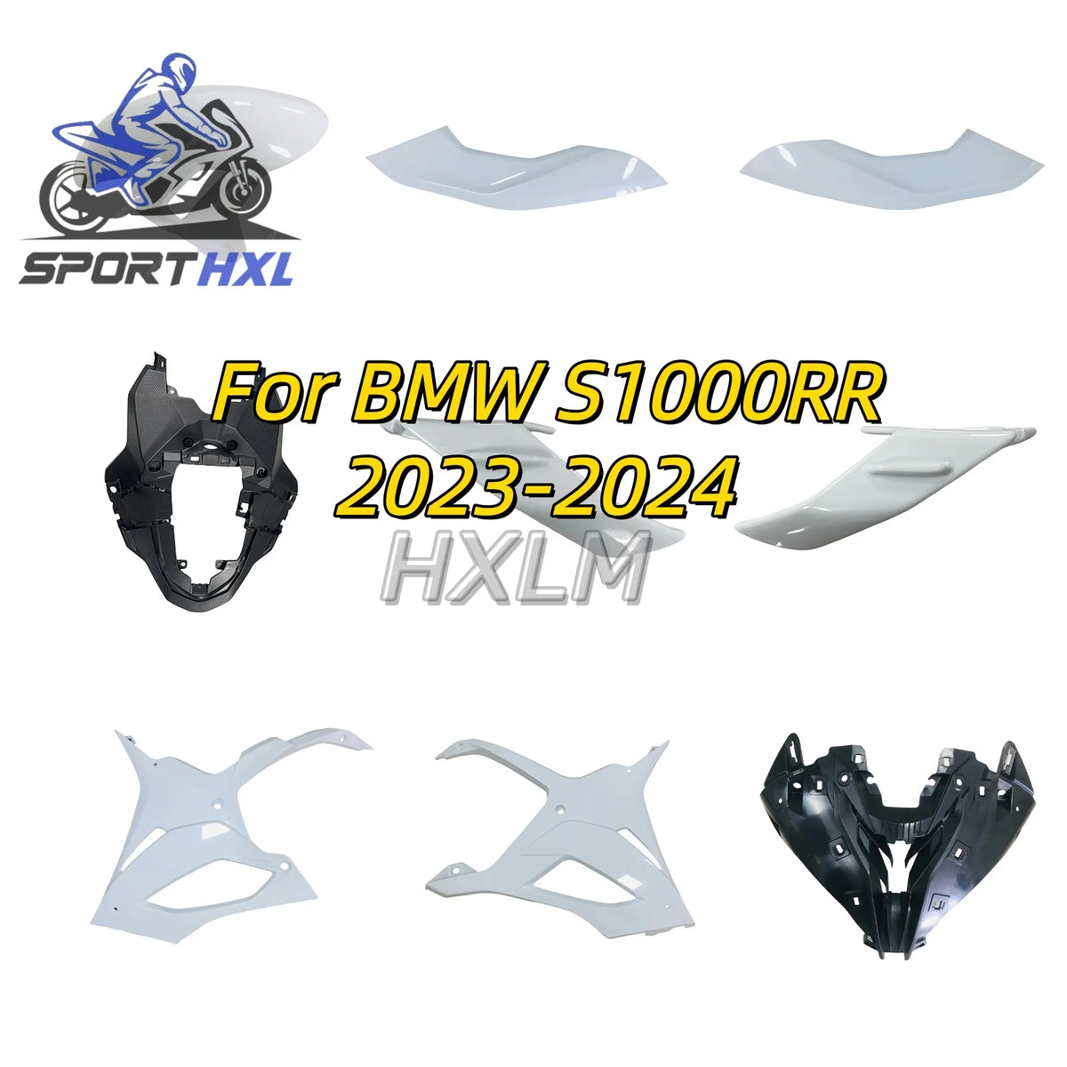 Motorcycle ABS Gas Tank Side Cover Upper Front Side Cover Trim Panel Fairing Fit For BMW S1000RR 2019-2022 22 21 20 19