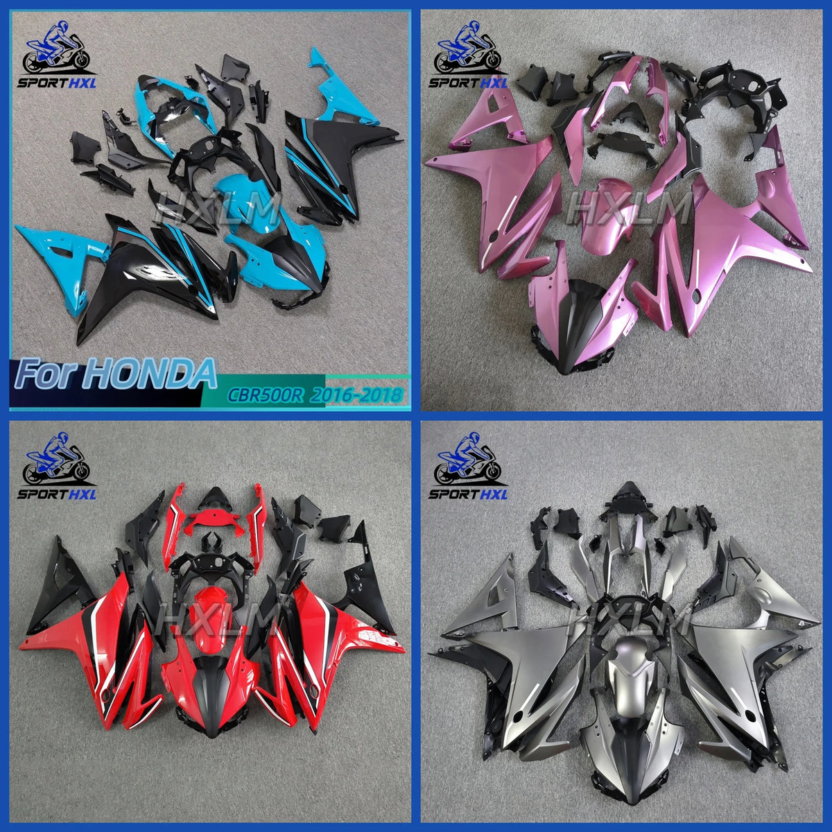 Multiple Choice Motorcycle Fairing Kit For HONDA CBR500R 2016 2017 2018 CBR 500R 16 17 18 ABS Injection Fairings Bodywork Set