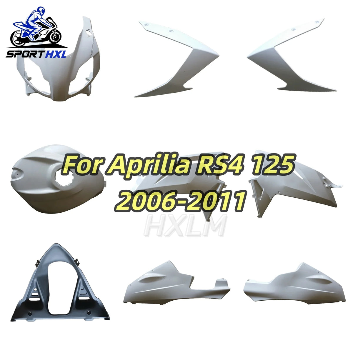 Full Set Motorcycle Fairings Painted Bodywork Fit For Aprilia RS4 125 2006 - 2011 Fairing Kit New ABS Plastic