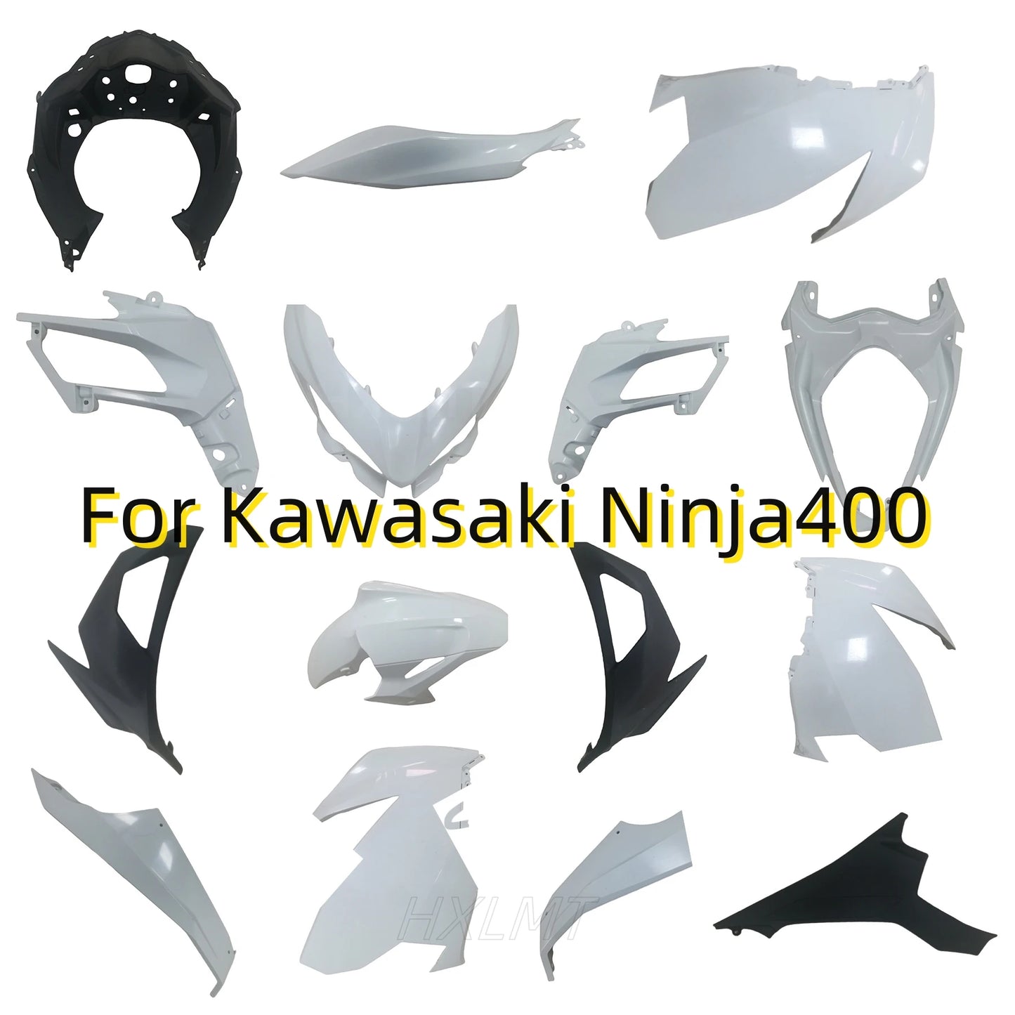 Motorcycle For Kawasaki Ninja 400 Ninja400 2018 - 2019 - 2023 Left Right Tail Fairing Kits Bodywork Unpainted Plastic Parts HXLMOTOR