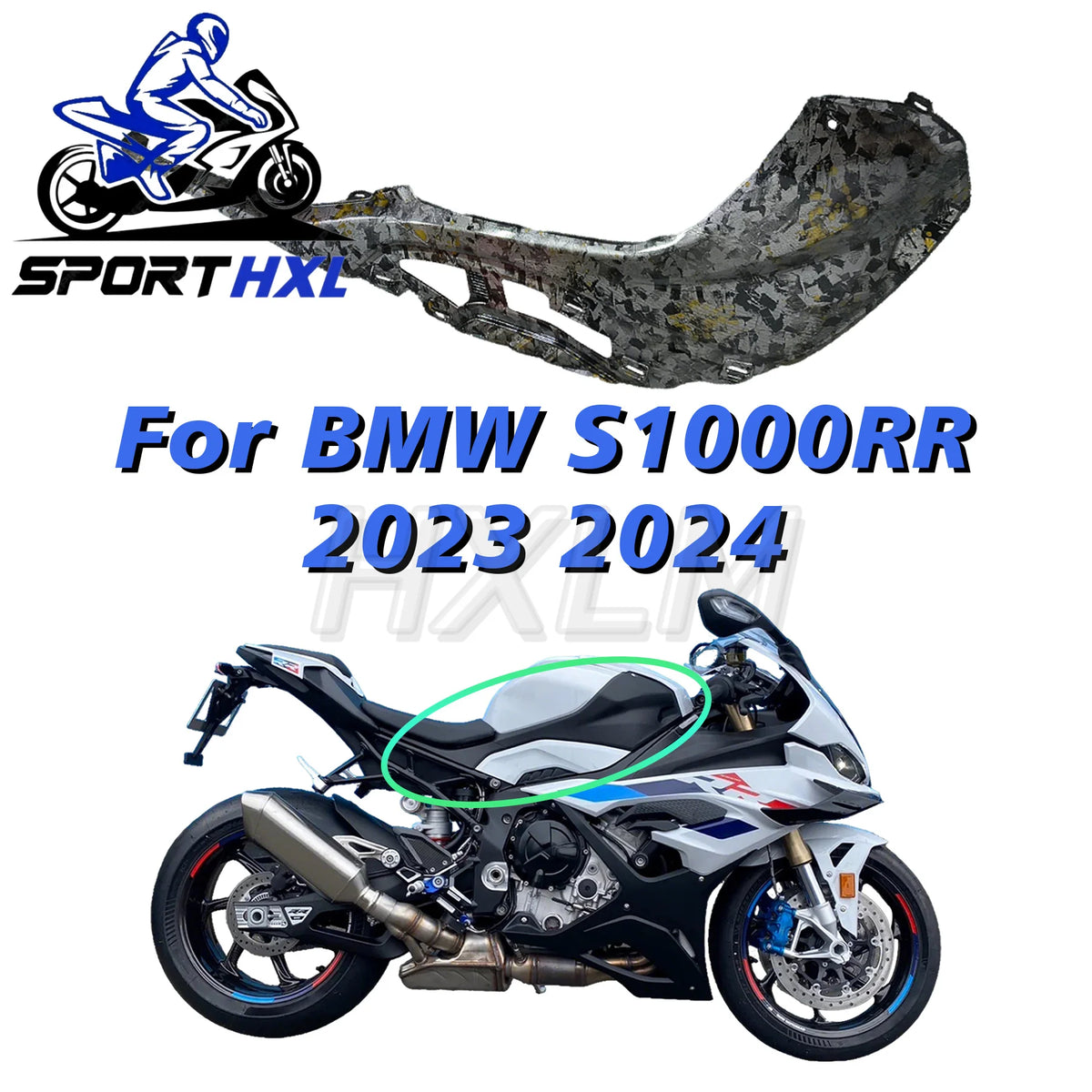 Motorcycle Rear Passenger Seat Cover Side Panel Fairing Cowl Fit For BMW S1000RR S 1000RR 2023 2024