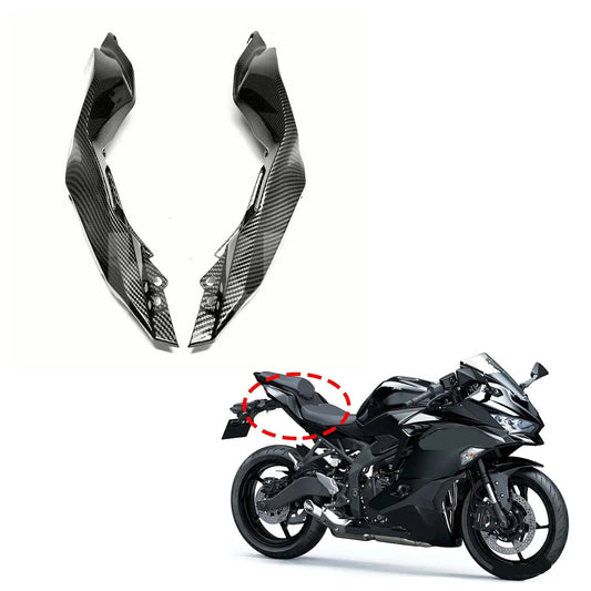 Motorcycle Accessories Rear Tail Side Seat Cover Fairing Hydro Dipped Carbon Fiber Finish For KAWASAKI ZX25R 2020 2011 2022 HXLMOTOR