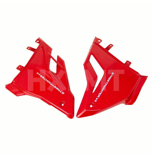 Lower Bottom Oil Belly Pan Cover Fairing Cowl For DUCATI Streetfighter V4 2018 2019 2021 2022 2023Pot Belly Exhaust Side Guard HXLMOTOR
