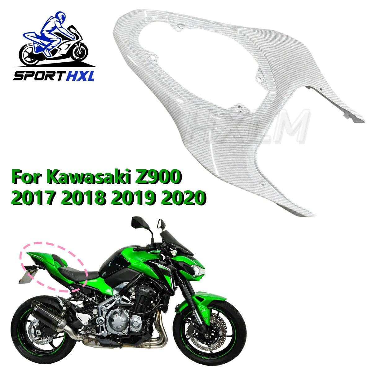 for z900 Motorcycle Rear Seat Side Cover Tail Fairing Panel Cowl for Kawasaki Z900 2017 - 2020 Accessories 2020-2017