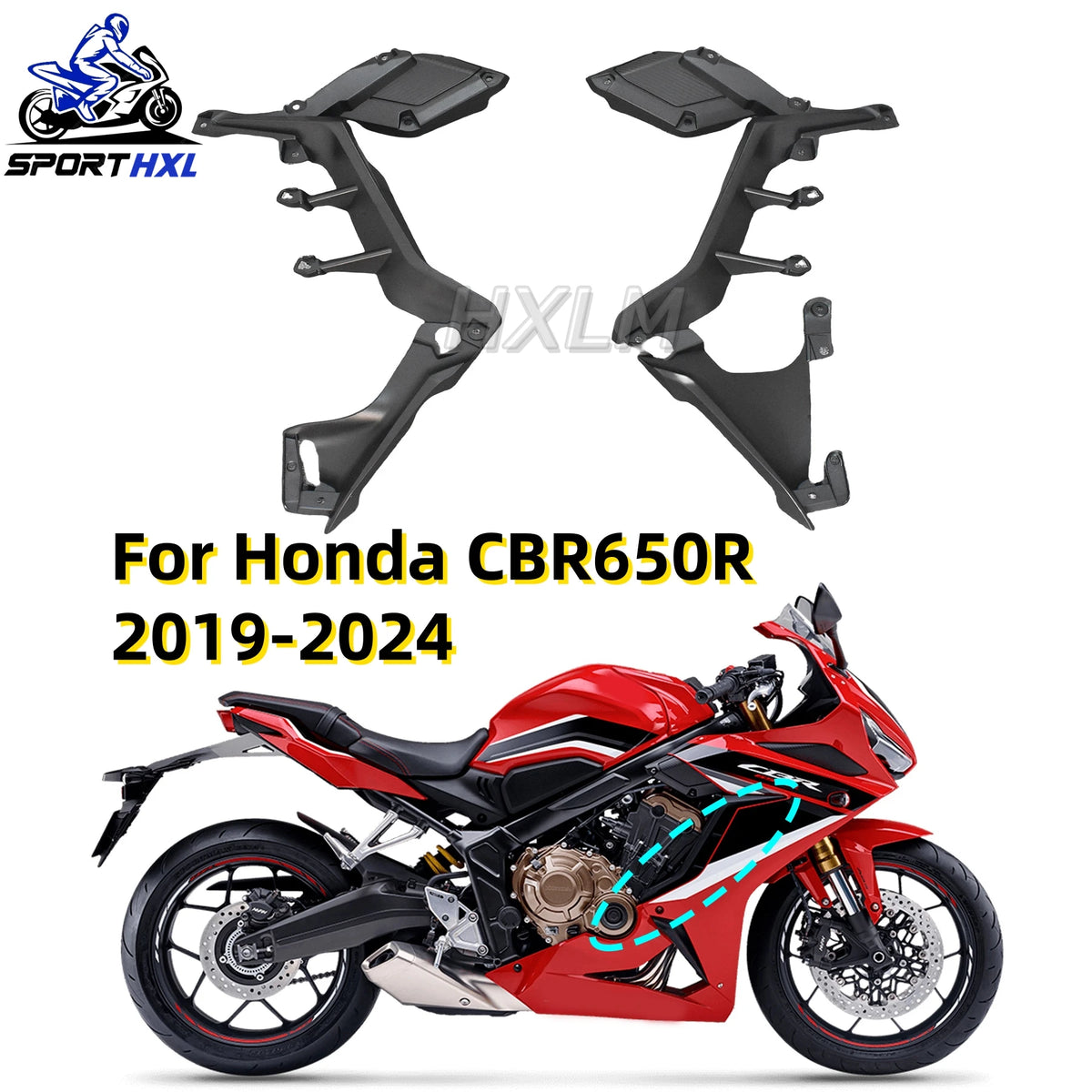 For HONDA CBR 650R 650 R 2019-2023 Body Filling Injection Frame Spoilers Side Cowl Cover Panel