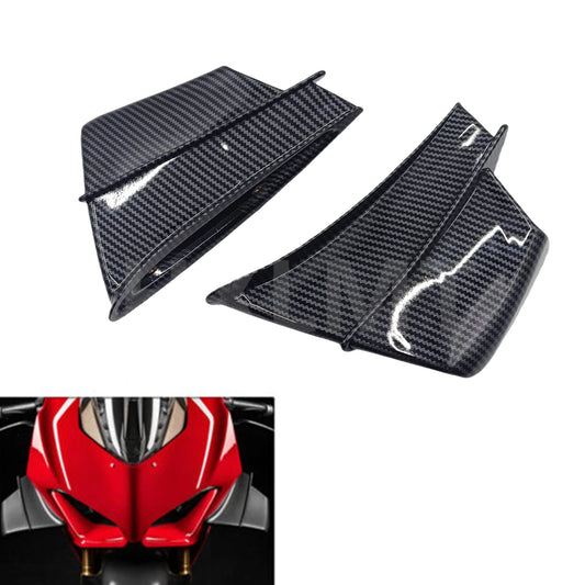 Carbon Look Motorcycle Fairing Winglets Air Deflector Fit For DUCATI Panigale V4S V4R V4 2018 2019 2020 2021 HXLMOTOR