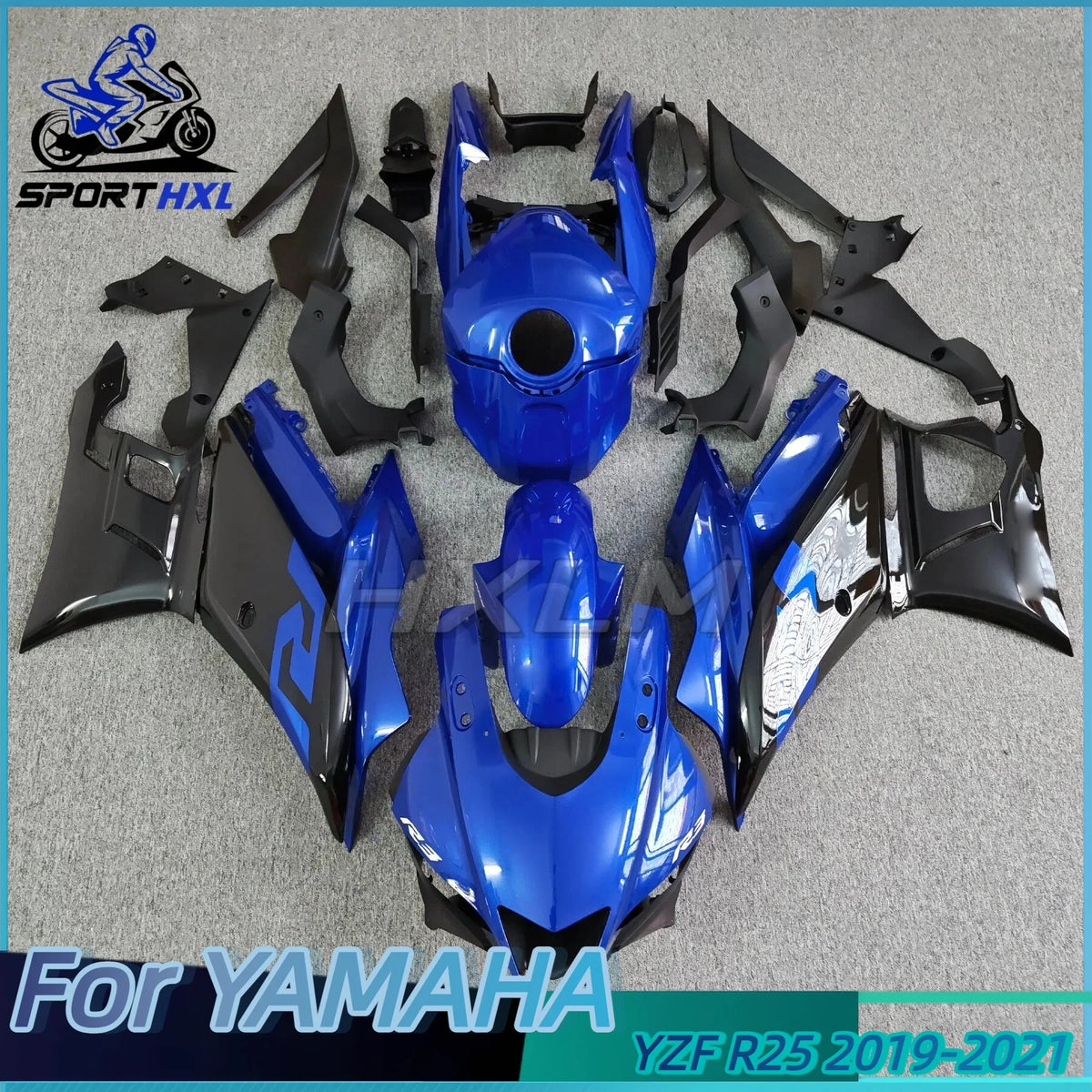 NEW ABS Injection Motorcycle For Yamaha YZF R25 R3 2019 2020 2021 2022 2023 2024 Bodywork Fairing Kit Mold in Dark Blue