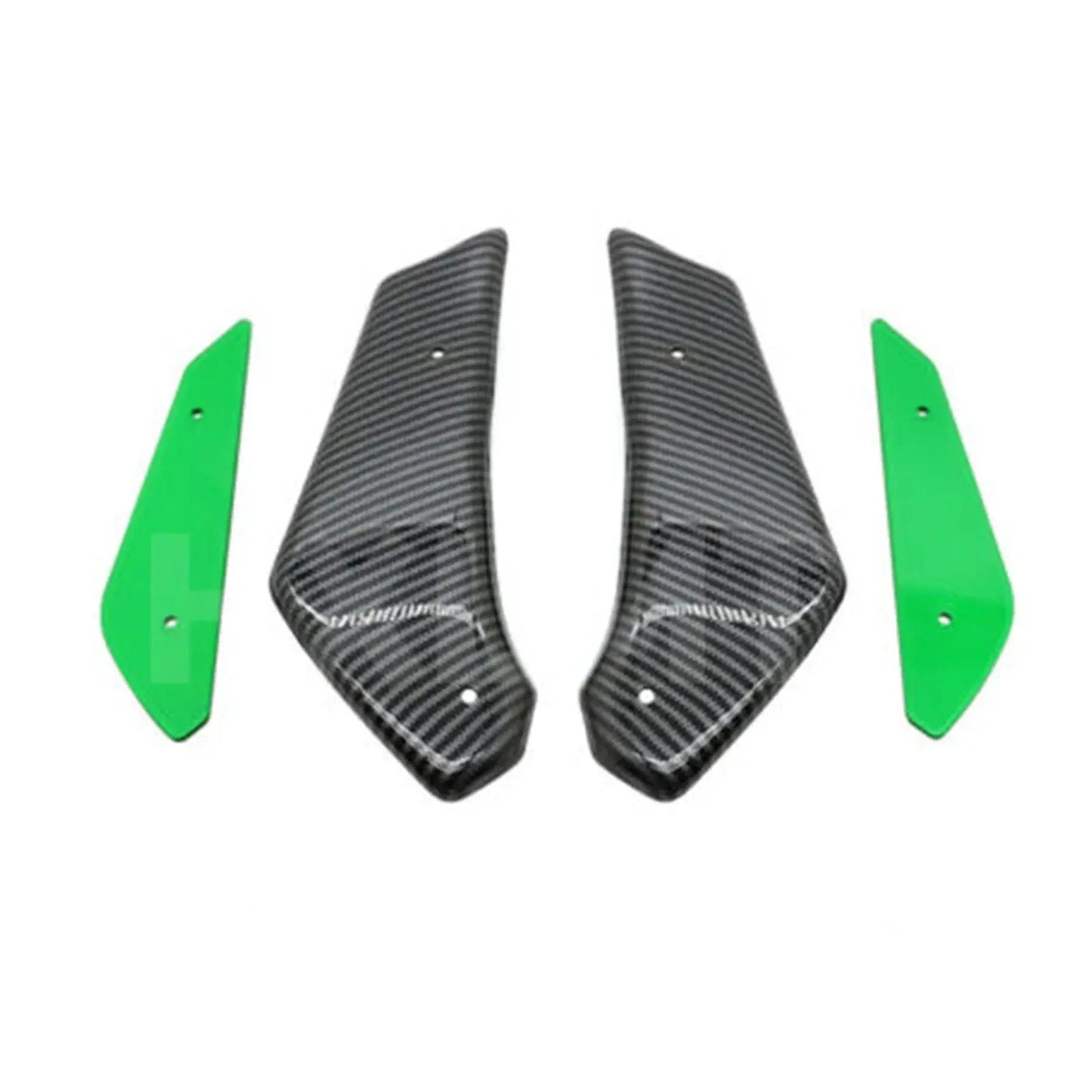 For KAWASAKI ZX10R ZX-10R 2011-2020 Motorcycle Fairing Parts Aerodynamic Wing Kit Fixed Winglet Fairing Wing HXLMOTOR