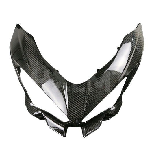 Front Part Fairing Headlight Diversion Upper Nose Cover Deflector Plate For Ninja400 NINJA250 2018 2019 2020 2021 2022 2023 HXLMOTOR