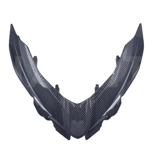 Front Head Upper Nose Fairing Headlight Deflector Plate Shroud Cover Cowling For Ninja400 NINJA250 2018 2019 2020 2021 2022 2023 HXLMOTOR