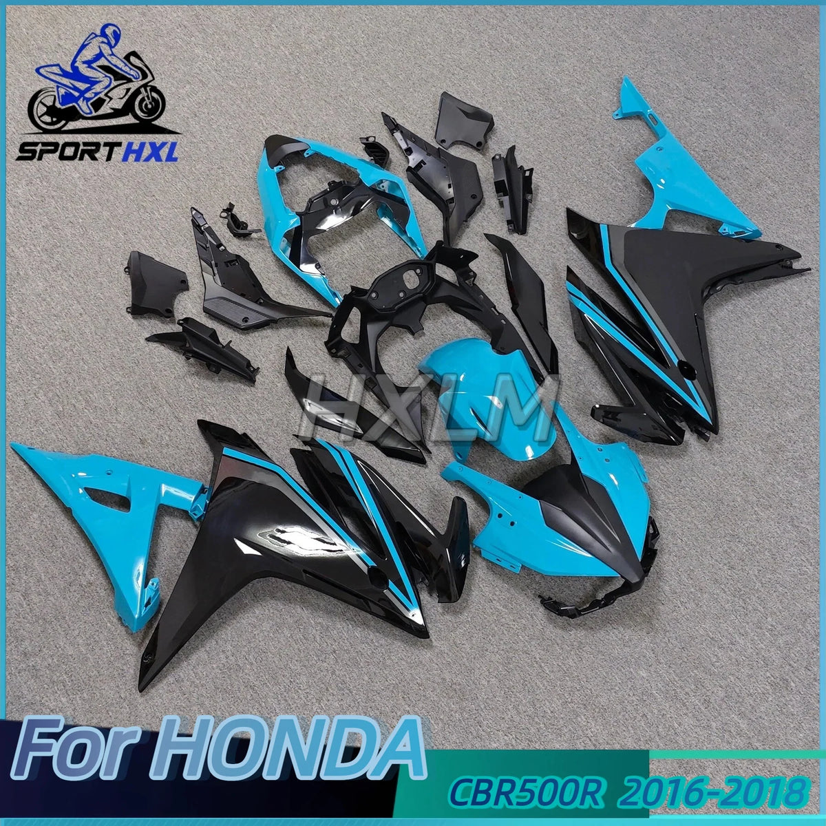 Motorcycle Fairing Kit For HONDA CBR500R 2016 2017 2018 CBR 500R 16 17 18 ABS Injection Painted Fairings Bodywork Set Blue Black