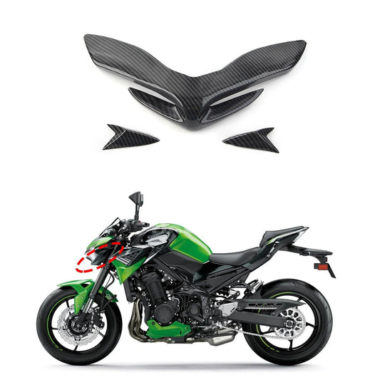 Motorbike Front Fairing Aerodynamic Winglets Front Beak Nose Cone Cover Extension For Kawasaki Z900 2017 2018 2019 2020 HXLMOTOR