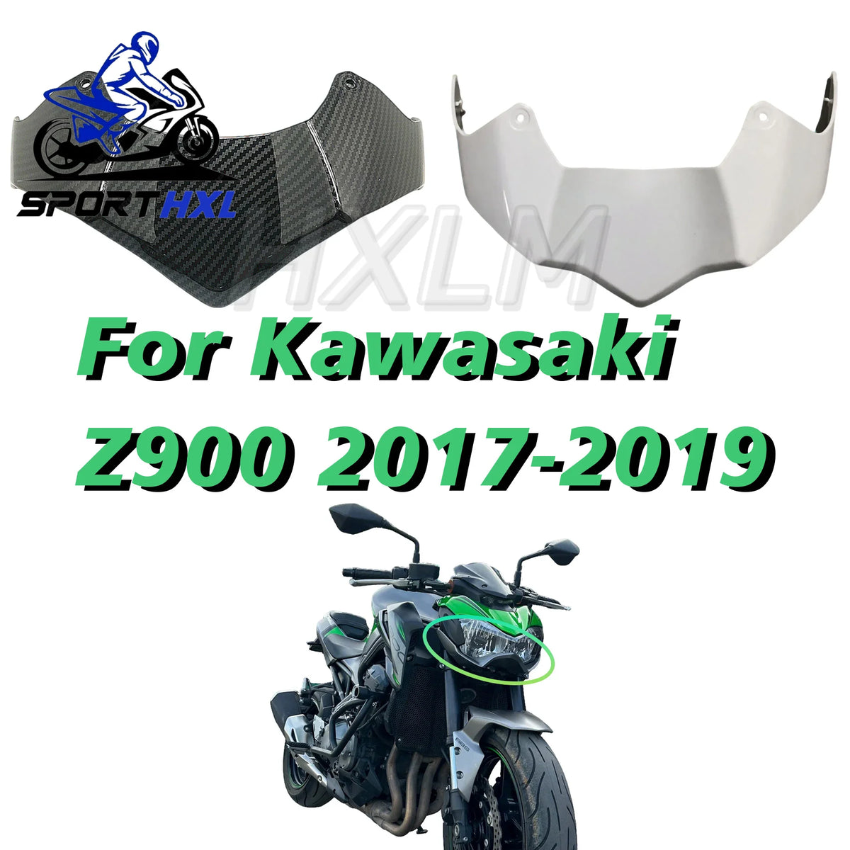 For Kawasaki Z900 2017 2018 2019 Z 900 Motorcycle Lower Front Headlight Cover Headlamp Under Fairing Head Light Panel