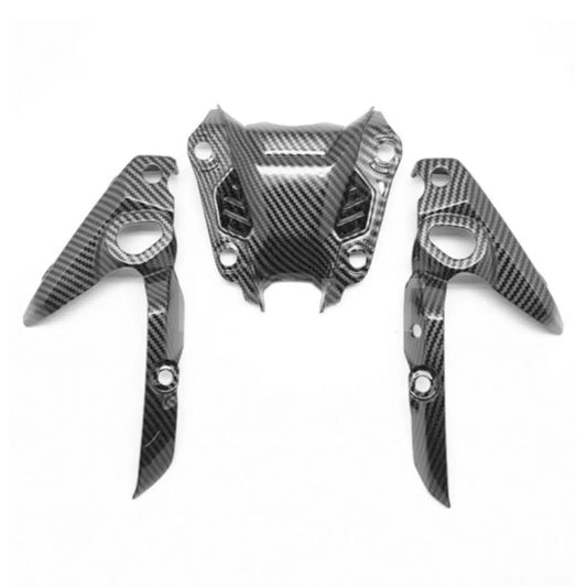 Hydro Dipped Carbon Fiber Finish Headlight Windshield Nose Fairing For YAMAHA FZ07 FZ 07 MT-07 MT07 2014-2017 HXLMOTOR