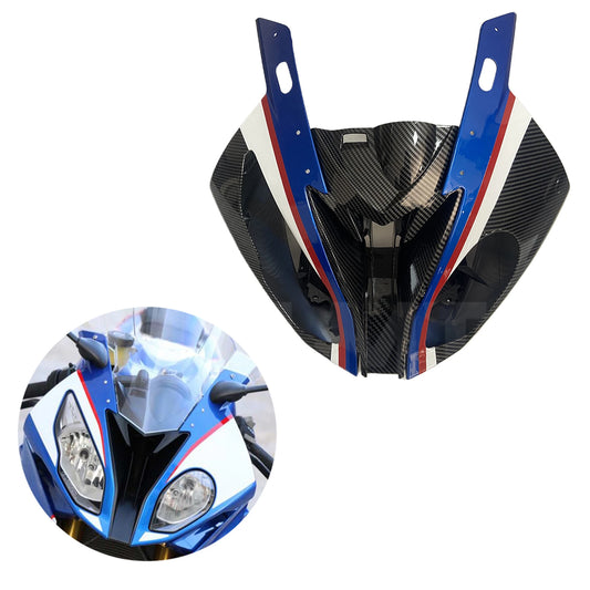 For S1000RR S1000 RR S 1000RR 2015 2016 2017 2018 2019 Headlight Fairing Front Upper Nose Cover Intake Hood Ventilation Fairings HXLMOTOR