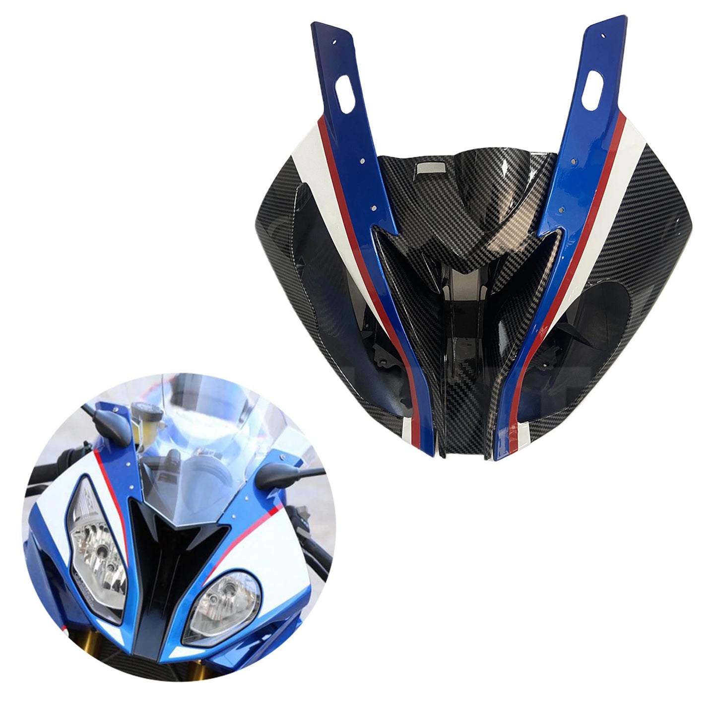 Motorcycle Front Upper Fairing Headlight Cowl Nose Fit For BMW S1000RR 2015 - 2018 S 1000 RR Motorcycle Accessories HXLMOTOR