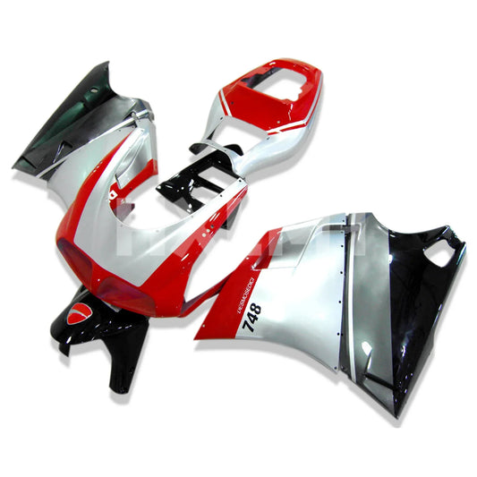 Racing Motorcycle Fairings Kit For DUCATI 748 916 03 04 996 998 1994 - 2003 2004 Injection Red White Bodywork Set HXLMOTOR
