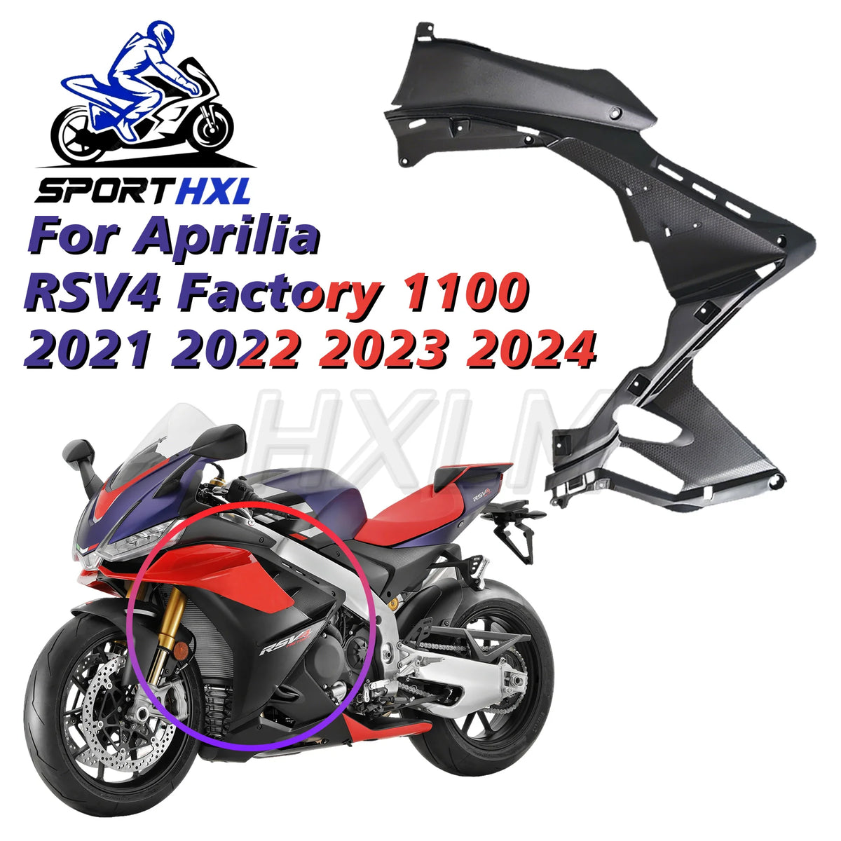 Side fairing For Aprilia RSV4 Factory 1100 2021-2024 Side cover Side panel Side protector High Quality ABS
