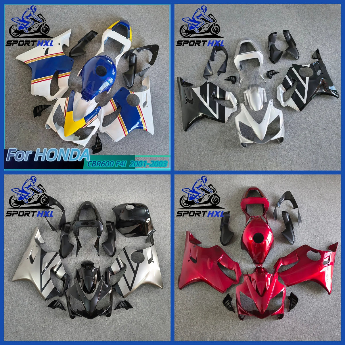 ABS Injection Full Fairing Kit For Honda CBR600 F4I 2001 2002 2003 Motorcycle Complete Bodywork Fairings Variety of Colors