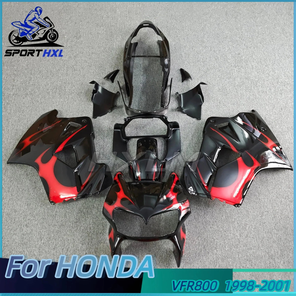 Motorcycle Fairing Kit Fit For Honda VFR800 1998 1999 2000 2001 Full Set Fairings Kits Painted Bodywork New ABS Plastic
