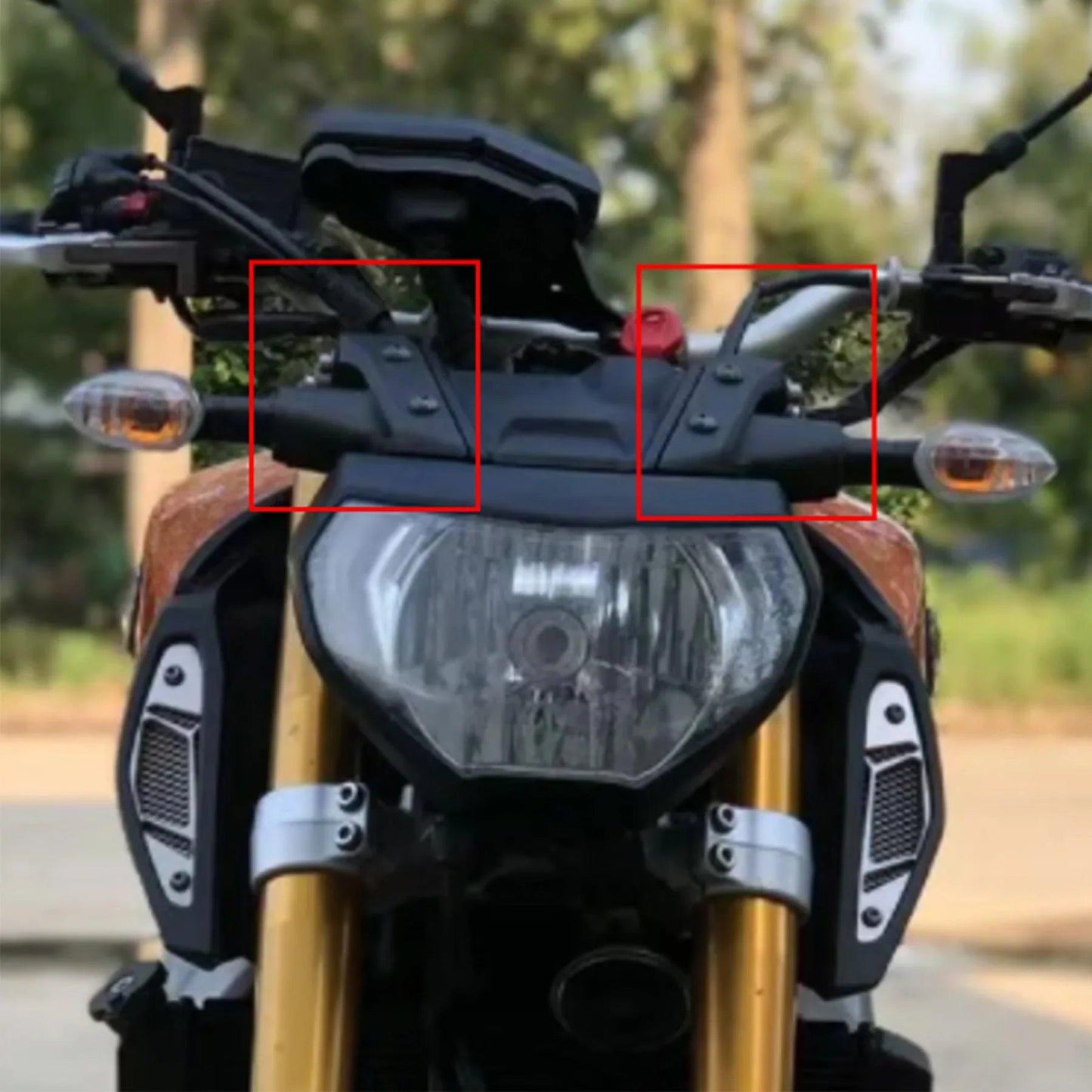 Motorcycle Headlight Side Turn Signal Cover Fairing Fit For YAMAHA MT-09 FZ09 MT09 2014 2015 -16 HXLMOTOR