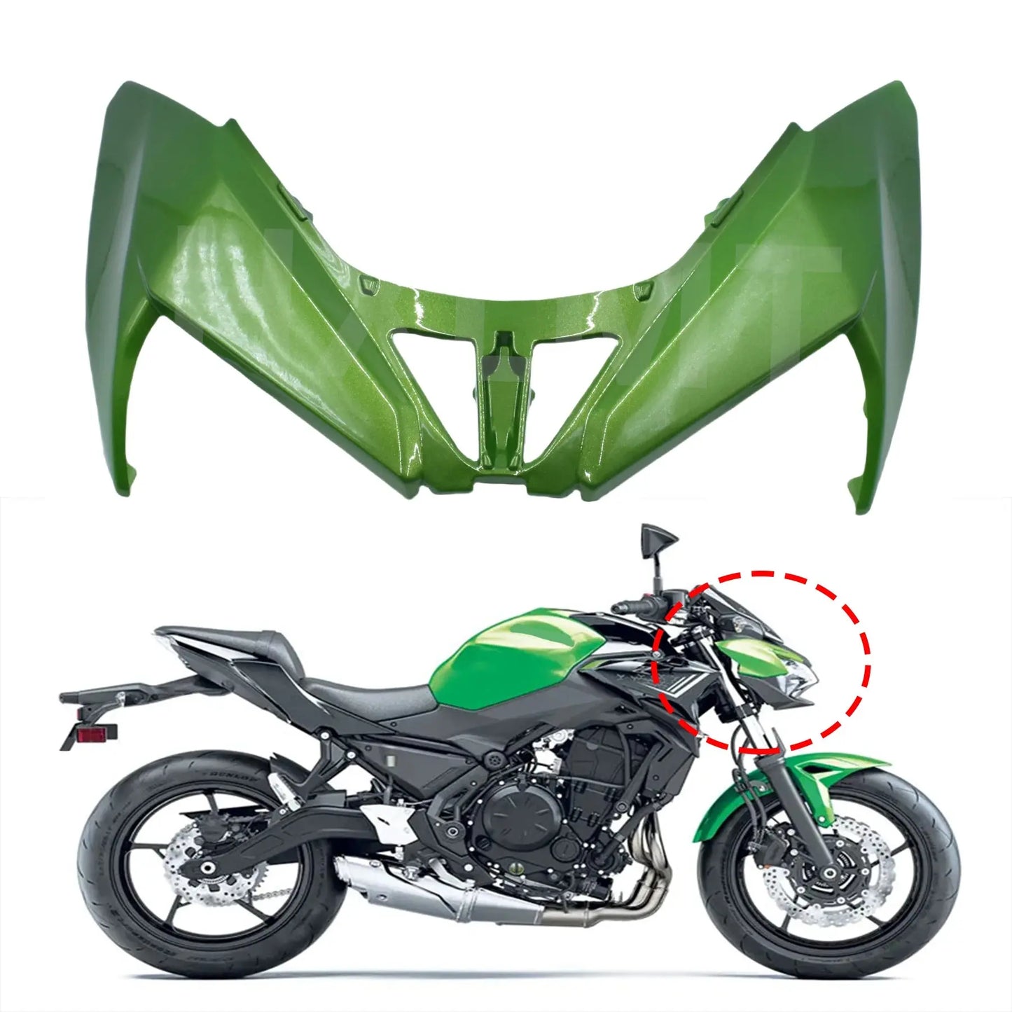 Brand New Motorcycle Front Plate Headlight ousing ABS Injection mMlding Fairing For KAWASAKI Z 650 Z650 20 21 22 23 HXLMOTOR