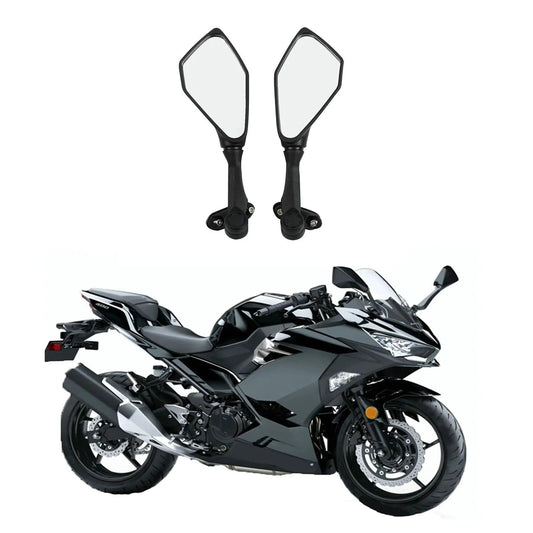 Motorcycle Rear View Side Mirrors Folding Adjustable Sport Bike Mirror For Kawasaki Ninja 300 Ex300 Ninja 400 250sl ZX-6R ZX636 HXLMOTOR