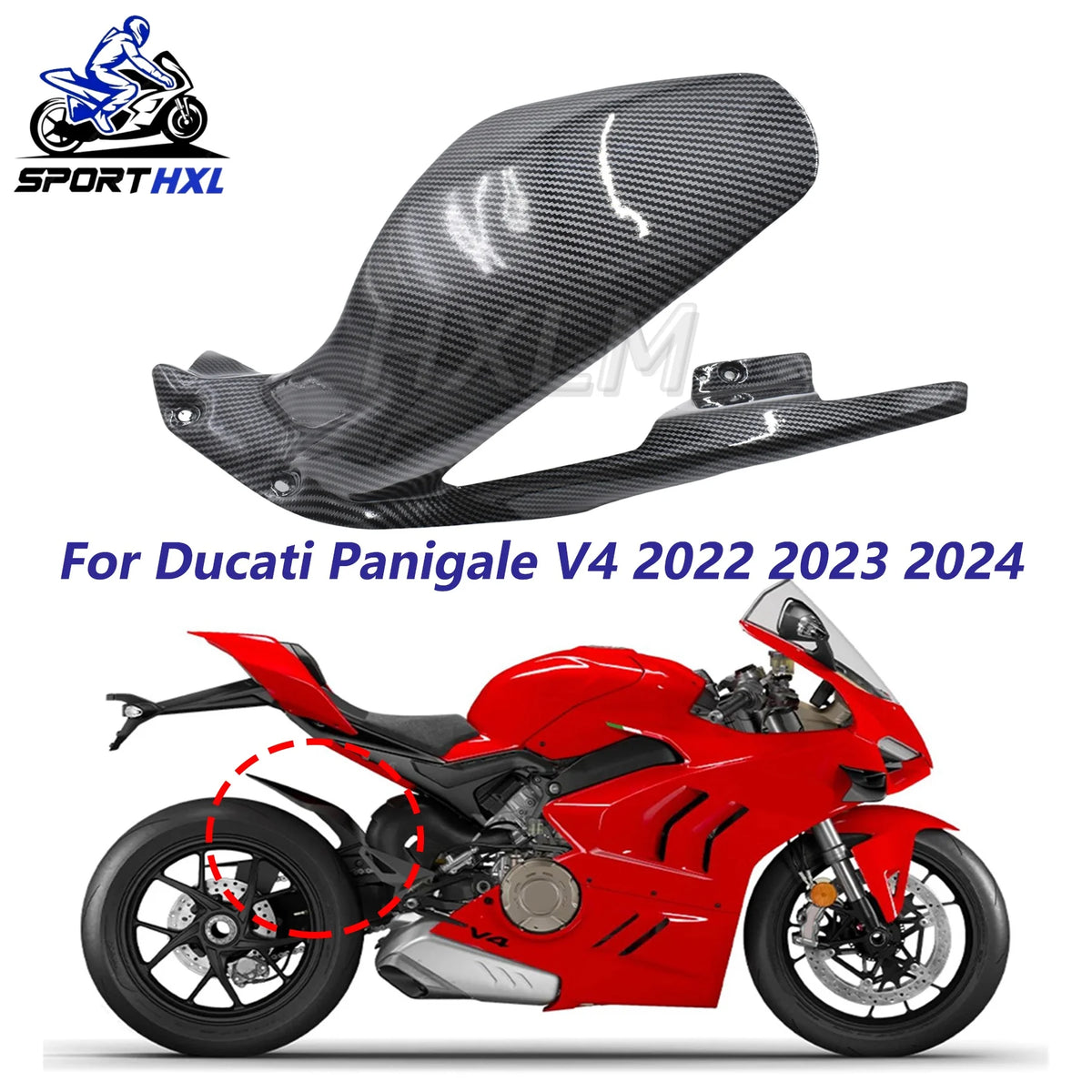 Suitable for DUCATI V4 2022 2023 2024 Front Fender Motorcycle Fairing