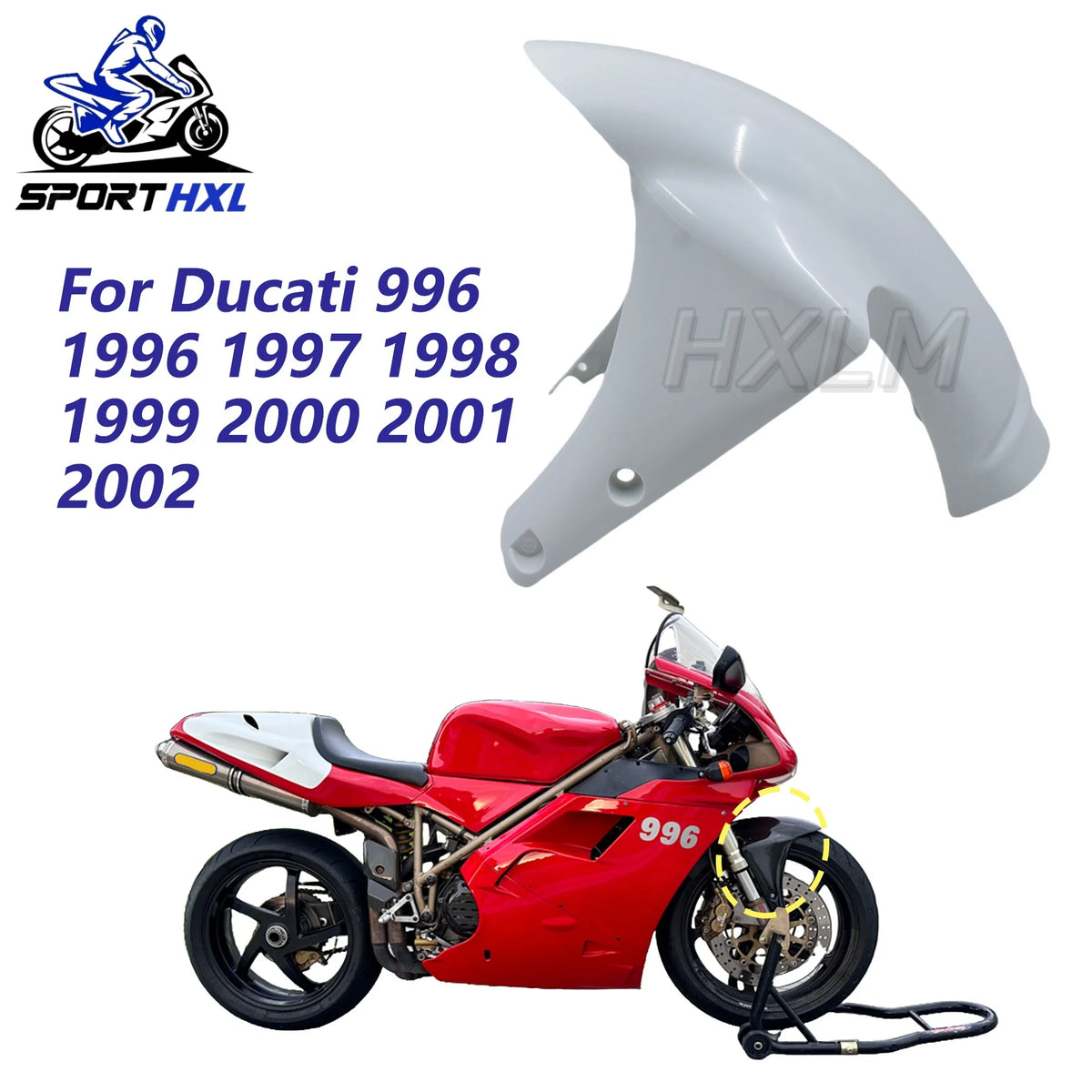 For DUCATI 996 1996 1997 1998 1999 2000 Motorcycle Carbon Painted Mud Guard Front Mudguard Splash Wheel Fender Fairing Kits
