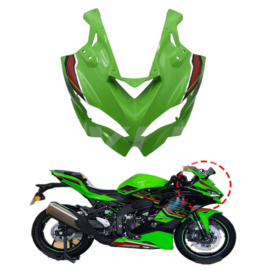ZX4RR Motorcycle Accessories Headstock Front Fairing For Kawasaki Ninja ZX25R ZX-25R 2020 2021 2022 Green Headlight Cover HXLMOTOR
