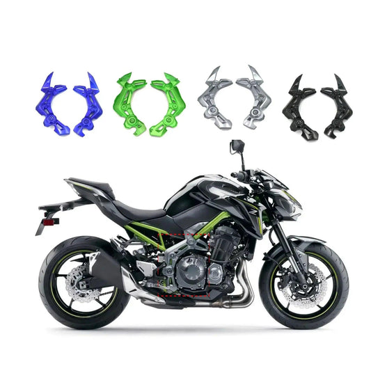 Z900 Carbon Fiber Front Side Trim Frame Body Cover Panel Fairing Motorcycle For Kawasaki Z900 Z 900 2020 2021 HXLMOTOR