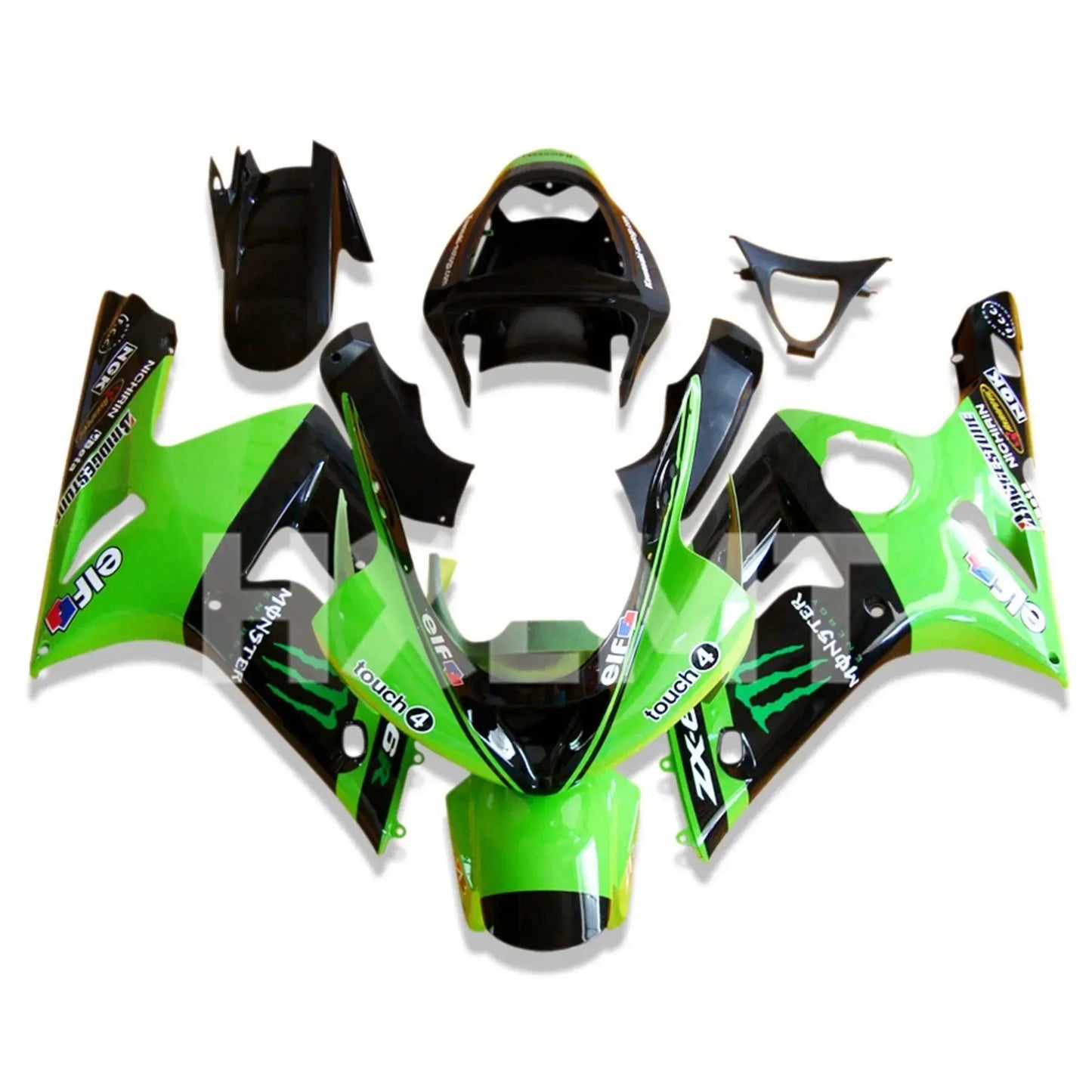 Motorcycle Fairing Kit ABS Plastic Injection Bodykits Full Bodywork Cover For Kawasaki Ninja 636 ZX6R ZX-6R ZX6R 2003 2004 - HXLMOTOR