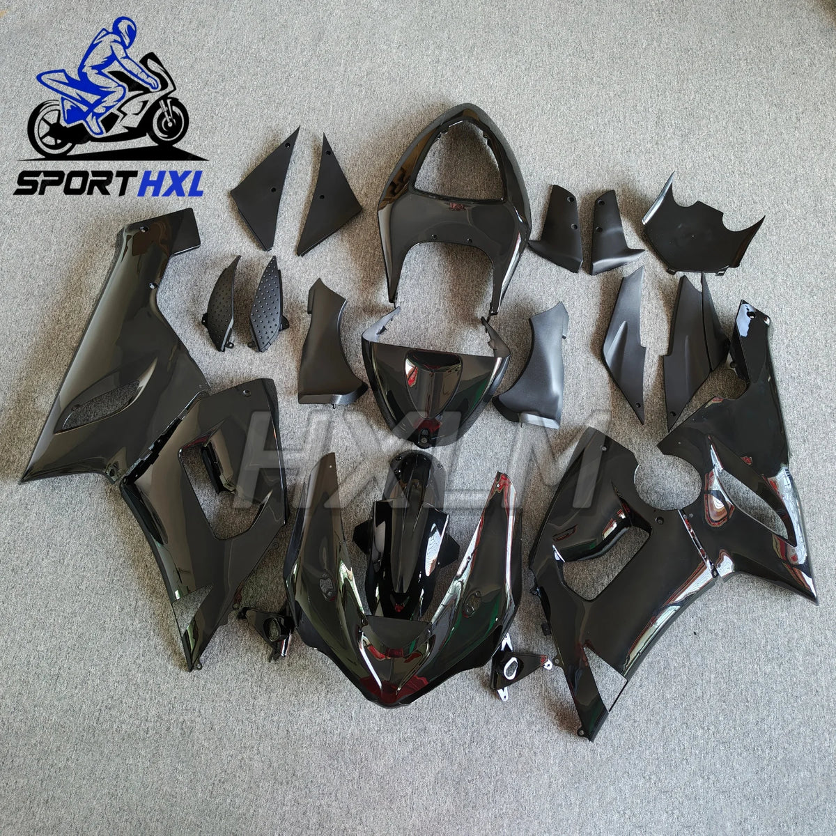 ABS Motorcycle Fairing Kit For KAWASAKI ZX6R ZX-6R ZX-636 2005 2006 Bodywork Set High Quality Plastic Fairing Kit Glossy Black
