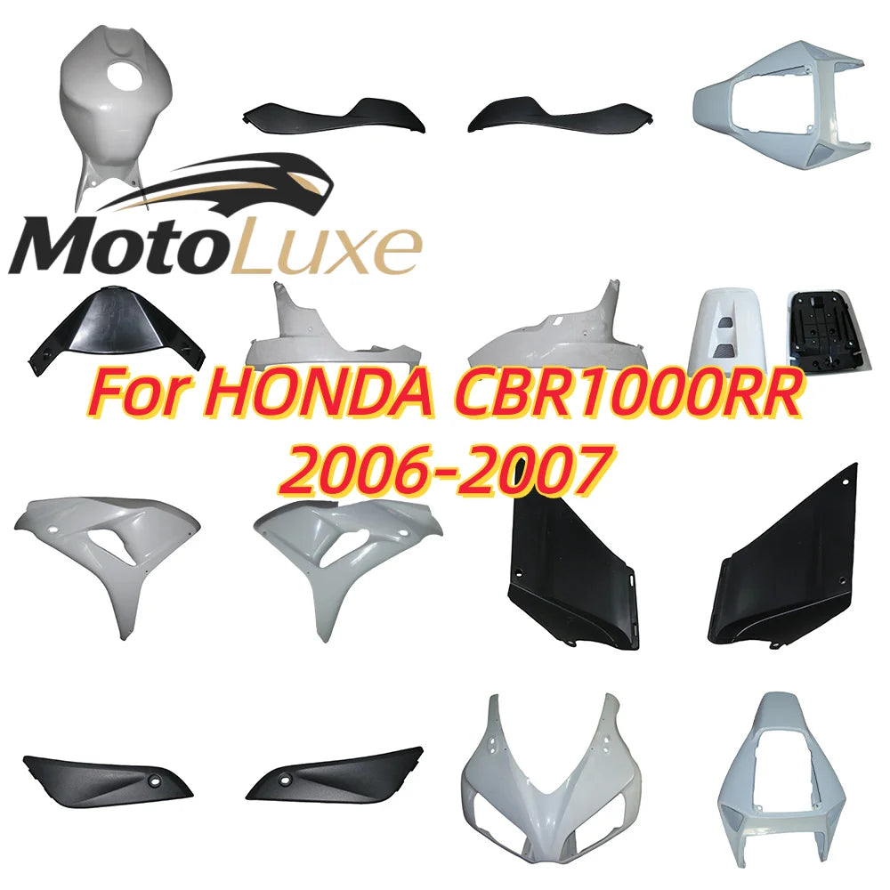 for HXLMotor For HONDA CBR1000RR CBR 1000RR CBR 1000 RR 2006-2007 ABS Unpainted Components Cowl Body Bodywork Fairing Injection