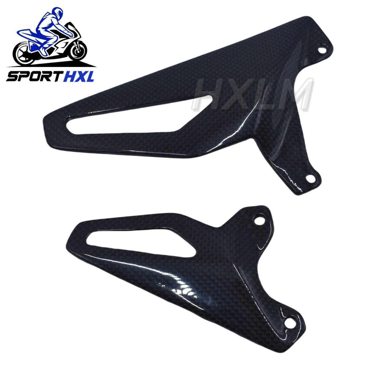 For DUCATI Panigale V4 V4S 2020 2021 2022 Carbon painted look Heel Guards Heel Plate Foot Pedal Protector Fairing Moto