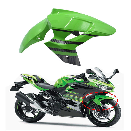For KAWASAKI Ninja400 2018-2022 Z400 18-23 Front Fender Motorcycle Shell Accessories Mudguard Tire Splash Mud Guard Bright Black HXLMOTOR